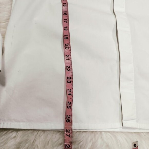 Givenchy Mens Classic Fit White Cotton Button-Up Shirt With Logo Design Made In - Picture 9 of 16